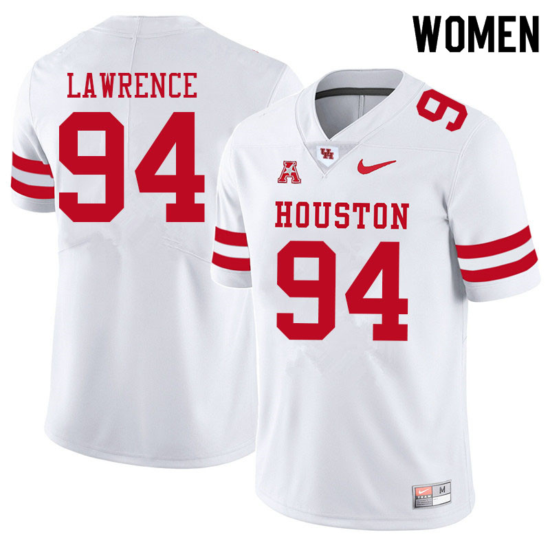 Women #94 Garfield Lawrence Houston Cougars College Football Jerseys Sale-White